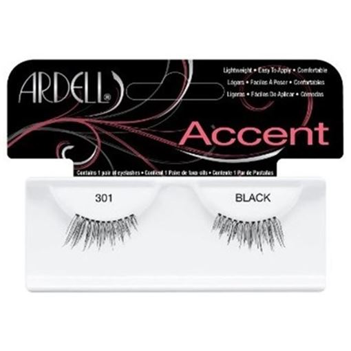 Изображение Ресницы подиумные "ACCENTS LASHES" для внешних уголков, модель №301, чёрные.