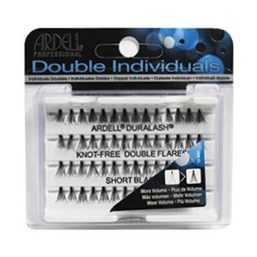 Изображение Ресницы пучковые "DURALASH DOUBLE INDIVIDUALS" для получения максимального объёма, без узелков,  черные (длинные).