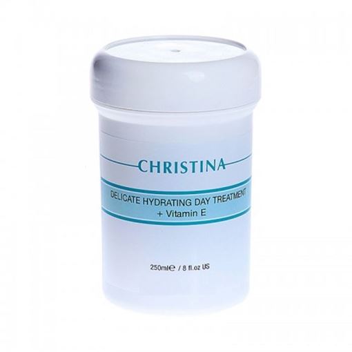 Изображение Delicate Hydrating Day Treatment + Vitamin E - Деликатный увлажняющий дневной лечебный крем с витамином Е для нормальной и сухой кожи, 250мл.