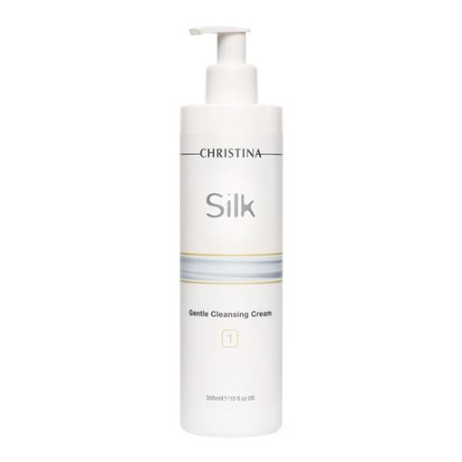 Изображение Silk - 1 Gentle Cleansing Cream - Нежный крем для очищения кожи, шаг 1, 250мл.