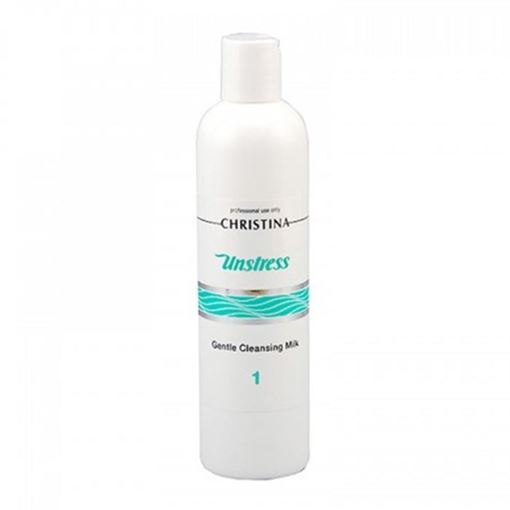 Изображение Unstress - 1 Gentle Cleansing Milk - Нежное очищающее молочко, шаг 1, 300мл.