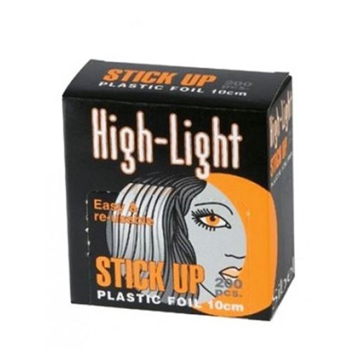 Изображение Бумага для окраски волос "HI LITE STICK UP", на клейкой основе, с прозрачным верхним слоем, 200 шт.