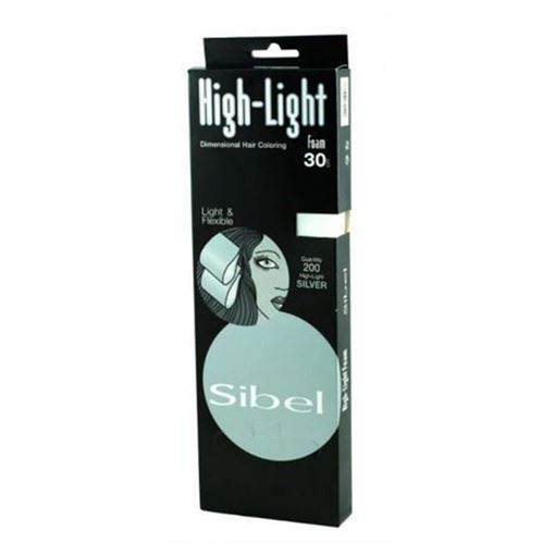 Изображение Бумага для окраски волос HI LITE серебрянная, 8,5х30 см, 200 шт.