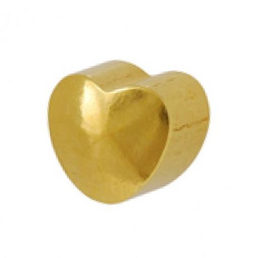 Изображение HEART Серьги для прокола СЕРДЦЕ  MINY с позолотой
