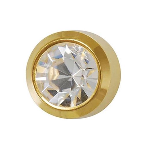 Изображение APRIL BIRTHSTONE-Камень Хрусталь месяц апрель позолоченный
