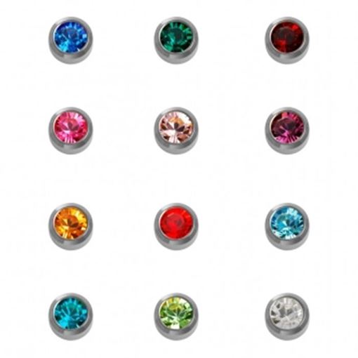 Изображение ASSORTED BIRDHSTONE-Смешанная дюжина без позолоты