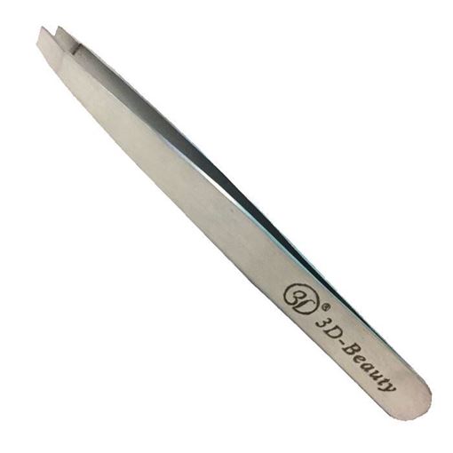 Изображение Tweezers Slant - Пинцет профессиональный для наращивания ресниц скошенный, ширина 4мм.