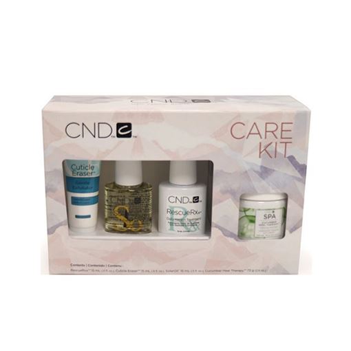 Изображение "HOLIDAY CARE KIT" - Набор из четырех препаратов для ухода за ногтями, кутикулой и кожей рук, CUTICLE ERASER 15мл, "RescueRXx" 15мл, "SOLAR OIL" 15мл и "CUCUMBER HEEL THERAPY" 74гр.